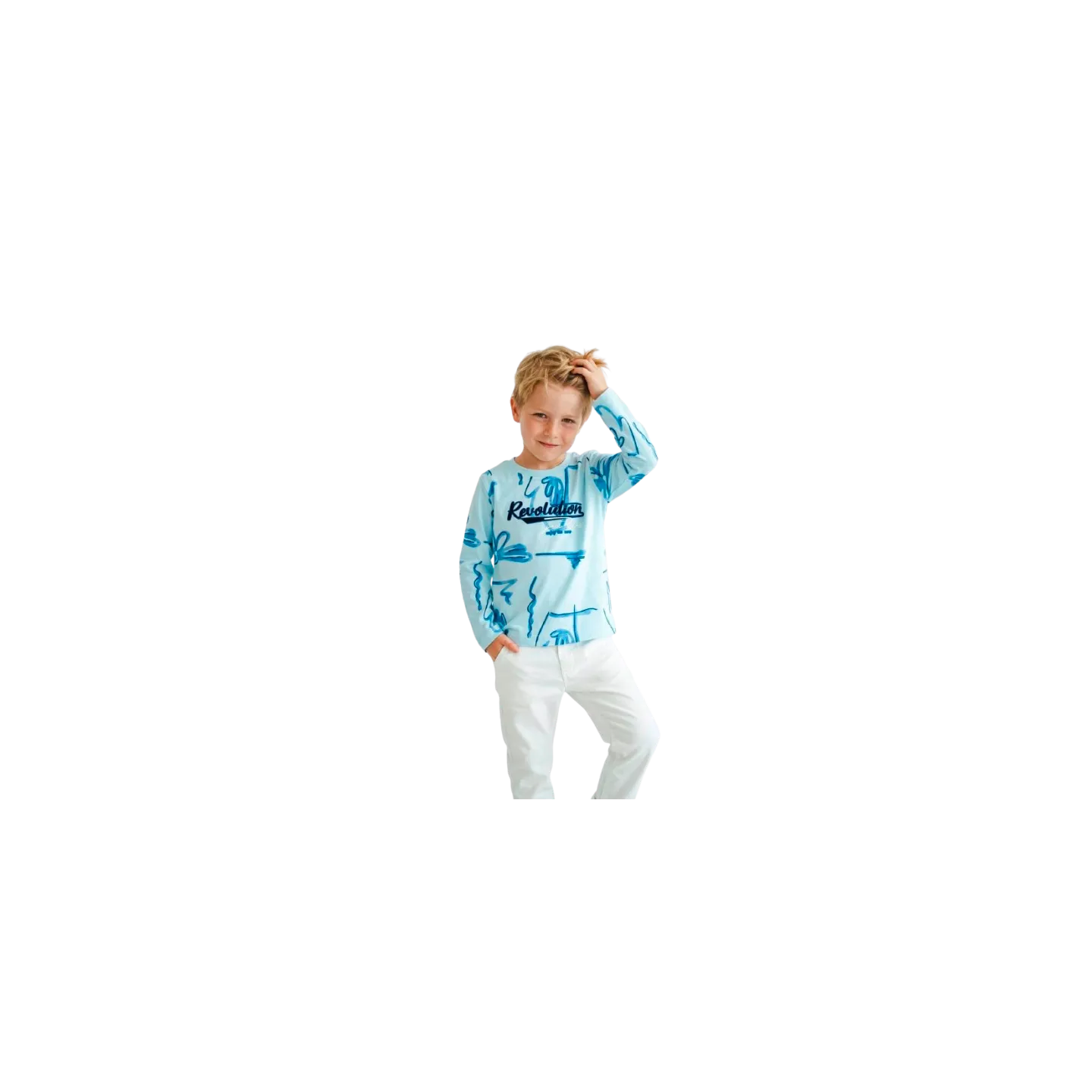 ELENA - Tee-shirt Revolition 2 - 6 ans bleu