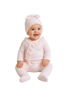 ELENA - Ensemble Combi  3 - 9 mois rose