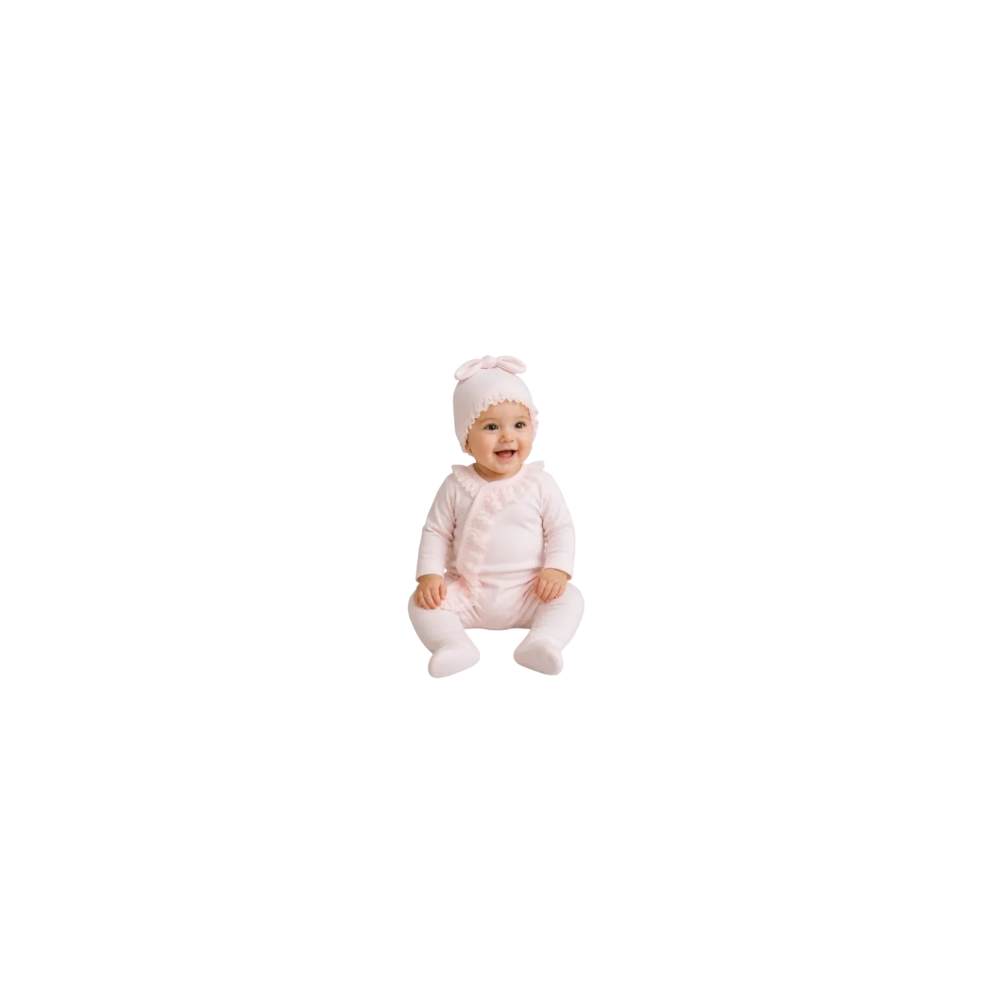 ELENA - Ensemble Combi  3 - 9 mois rose