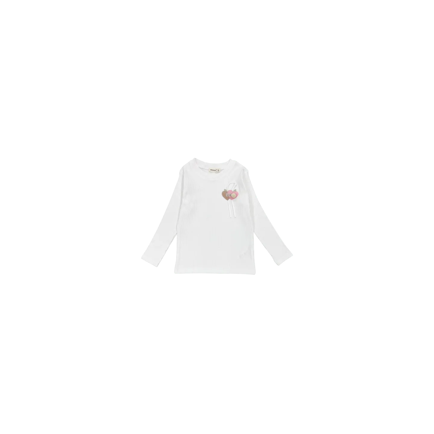 ELENA - Tee-shirt Coeurs Smile blanc  4 - 10 ans pas cher| La Boîte de Magie Nice