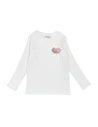 ELENA - Tee-shirt Coeurs Smile blanc  4 - 10 ans pas cher| La Boîte de Magie Nice