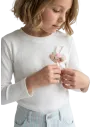 ELENA - Tee-shirt Coeurs Smile blanc  4 - 10 ans pas cher| La Boîte de Magie Nice
