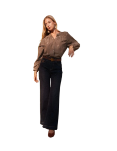 BAHE - Chemise Cerises marron 2