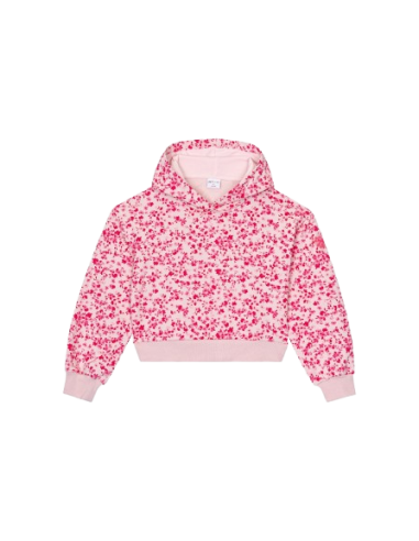 ATIVO - Sweat à Capuche Fleuri Rose 4 - 12 ans pas cher| La Boîte de Magie Nice