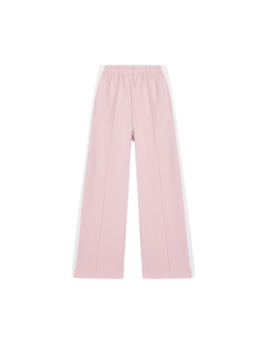 ATIVO - Pantalon Wide-Leg Rose Poudré à Bandes Blanches 4 - 14 ans pas cher| La Boîte de Magie Nice