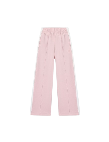 ATIVO - Pantalon Wide-Leg Rose Poudré à Bandes Blanches 4 - 14 ans pas cher| La Boîte de Magie Nice