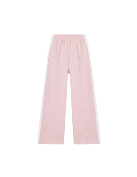 ATIVO - Pantalon Wide-Leg Rose Poudré à Bandes Blanches 4 - 14 ans pas cher| La Boîte de Magie Nice