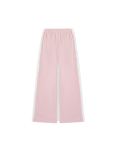ATIVO - Pantalon Wide-Leg Rose Poudré à Bandes Blanches 4 - 14 ans pas cher| La Boîte de Magie Nice 2