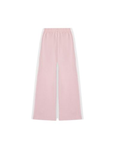 ATIVO - Pantalon Wide-Leg Rose Poudré à Bandes Blanches 4 - 14 ans pas cher| La Boîte de Magie Nice
