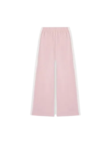 ATIVO - Pantalon Wide-Leg Rose Poudré à Bandes Blanches 4 - 14 ans pas cher| La Boîte de Magie Nice