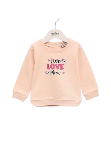ELENA - Tee-shirt Love pêche