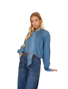 BAHE - Chemise jean Noeud coeur