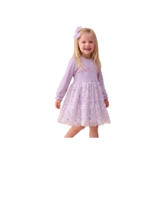 ELENA - Robe Good things violet 3- 6 ans