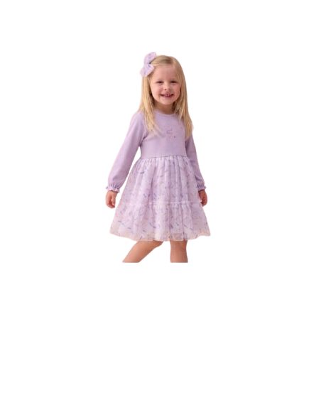 ELENA - Robe Good things violet 3- 6 ans