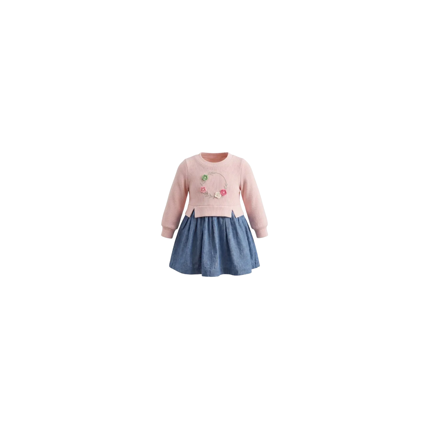 ELENA - Robe sweat rose 9-24 mois pas cher| La Boîte de magie Nice