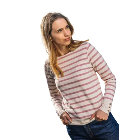 TDM - Marinière Marissa manches longues rose