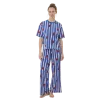 TDM -Pyjama  YOYO manches courtes bleu à motif coeurs