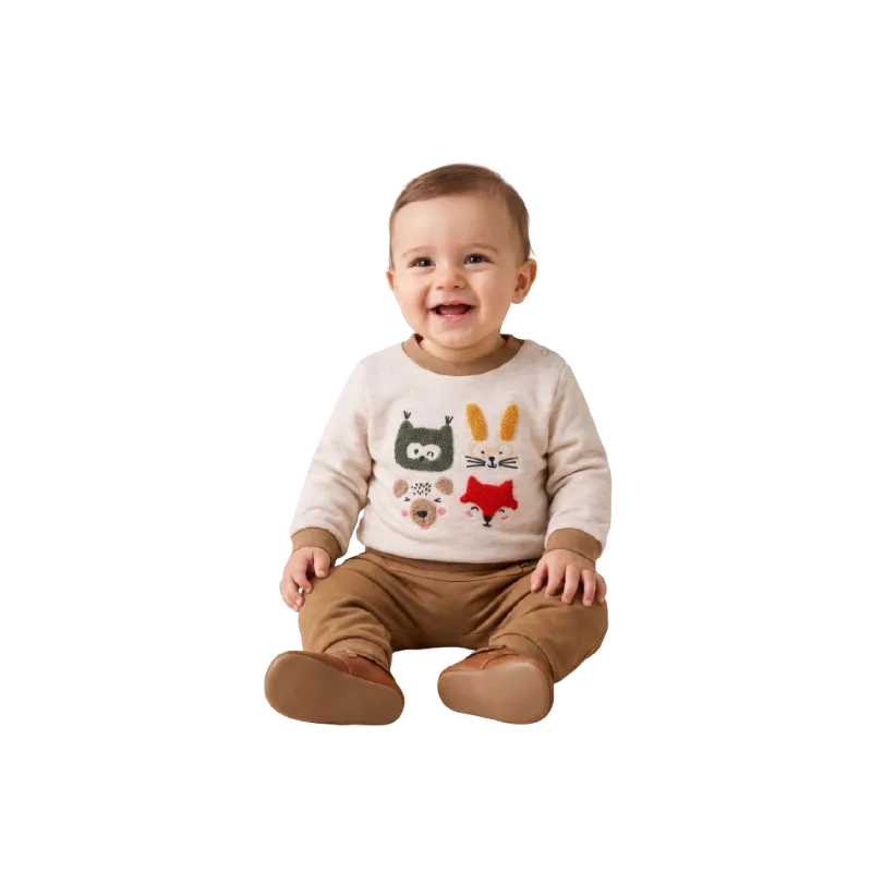 TDM - Ensemble Egide pantalon et sweat 100% coton Bébé Garçon pas cher| La Boîte de Magie Nice