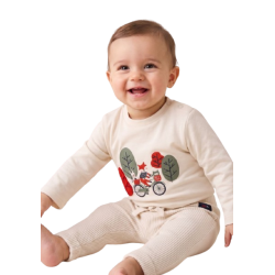 TDM - T-shirt Timael beige 100% coton 6 - 24 mois