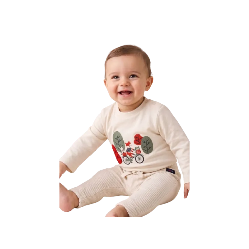 TDM - T-shirt Timael beige 100% coton 6 - 24 mois