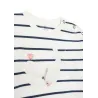 TDM - Marinière  Meliza manches longues rayé bleu 100% coton 9 - 12 mois pas cher| La Boîte de Magie Nice
