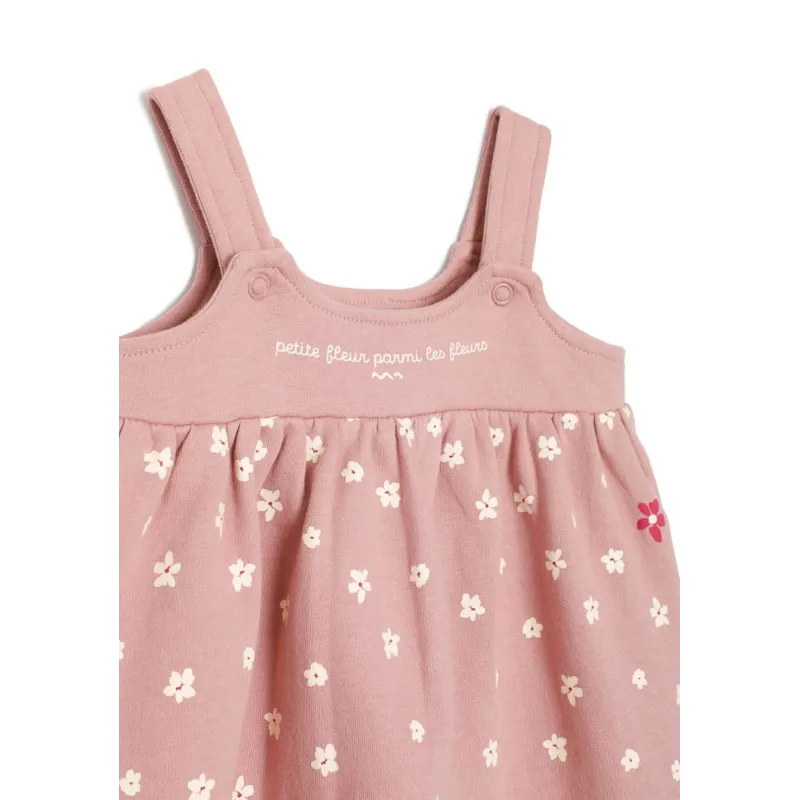 TDM - Ensemble  Efleur Robe et Tee shirt Rose 6 -24 mois pas cher| La Boîte de Magie Nice