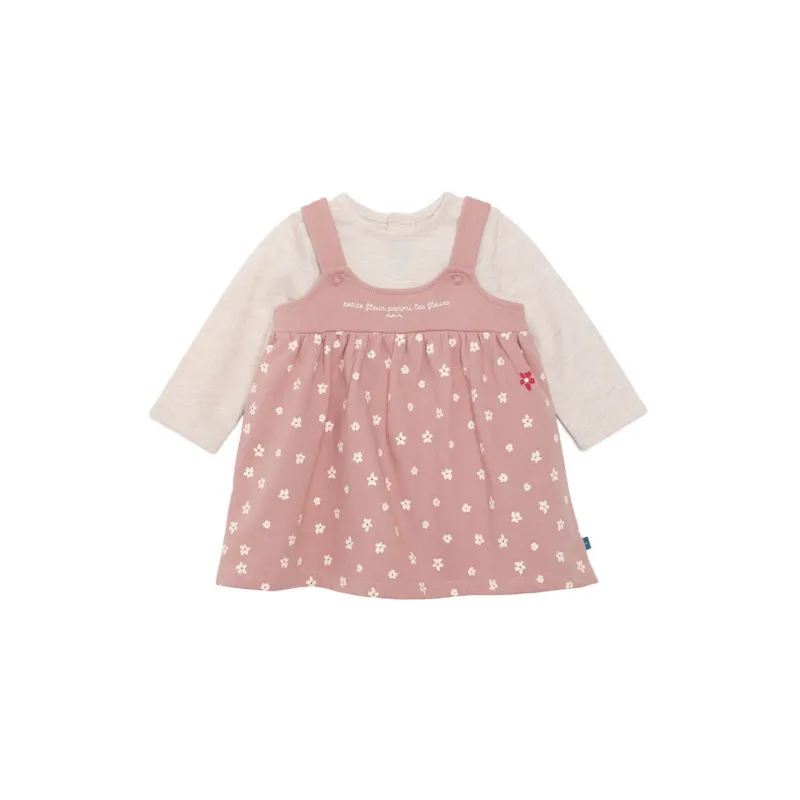 TDM - Ensemble  Efleur Robe et Tee shirt Rose 6 -24 mois pas cher| La Boîte de Magie Nice