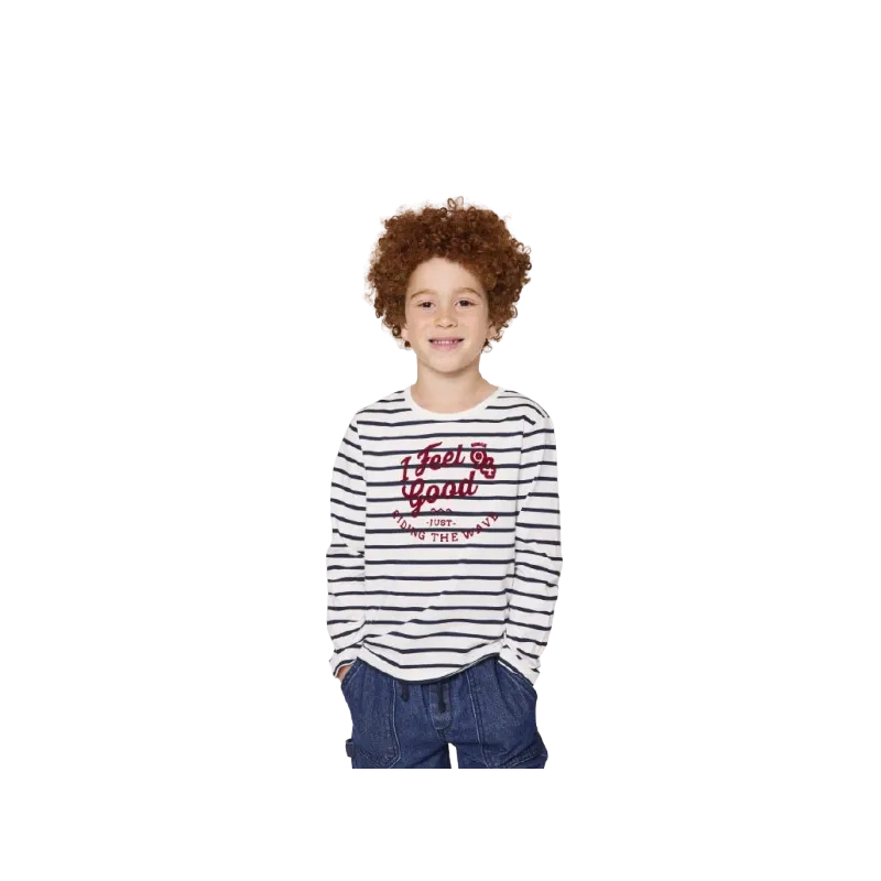 TDM - Marinière  Miguel manches longues marine 100% coton 3 - 12 ans
