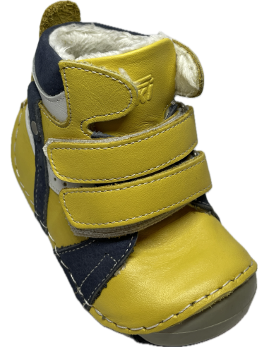 Bottines bébé Puffy Ponki Draeydo Jaune