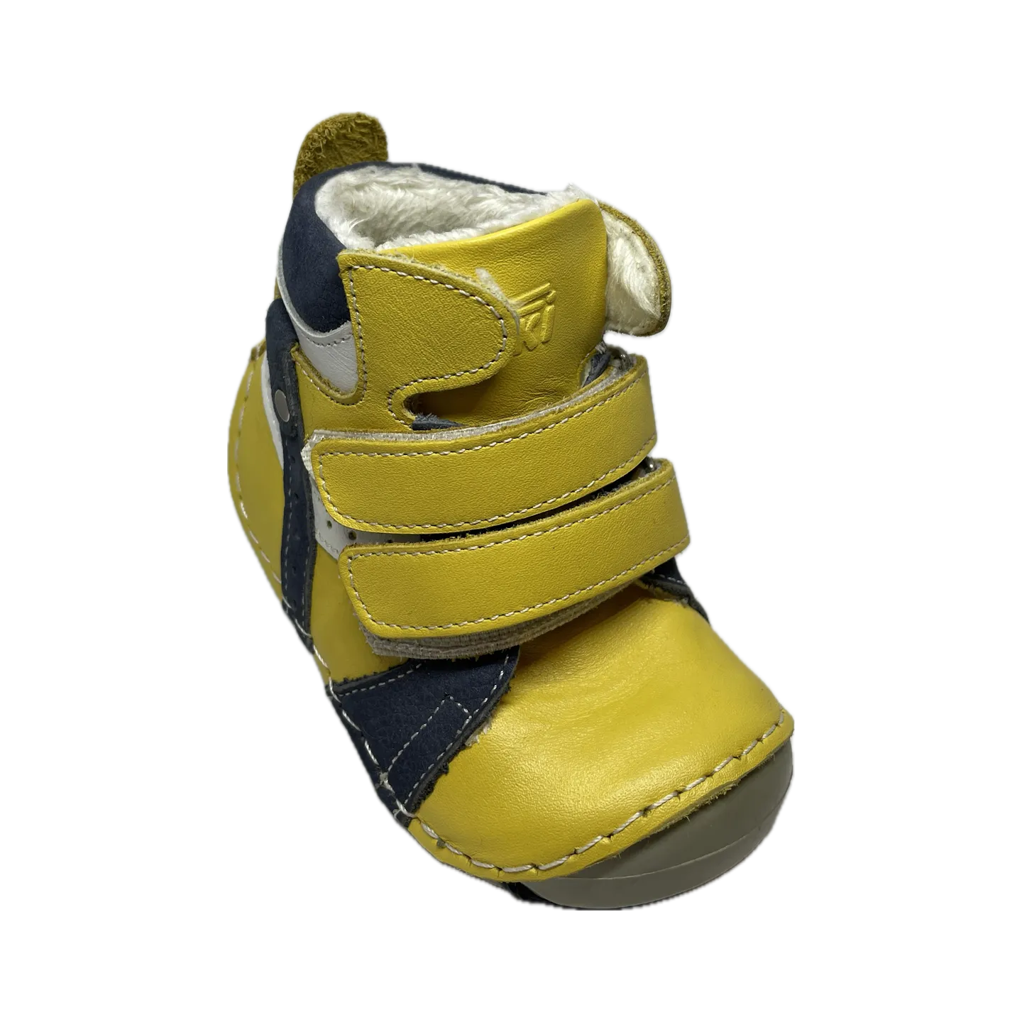 Bottines bébé Puffy Ponki Draeydo Jaune