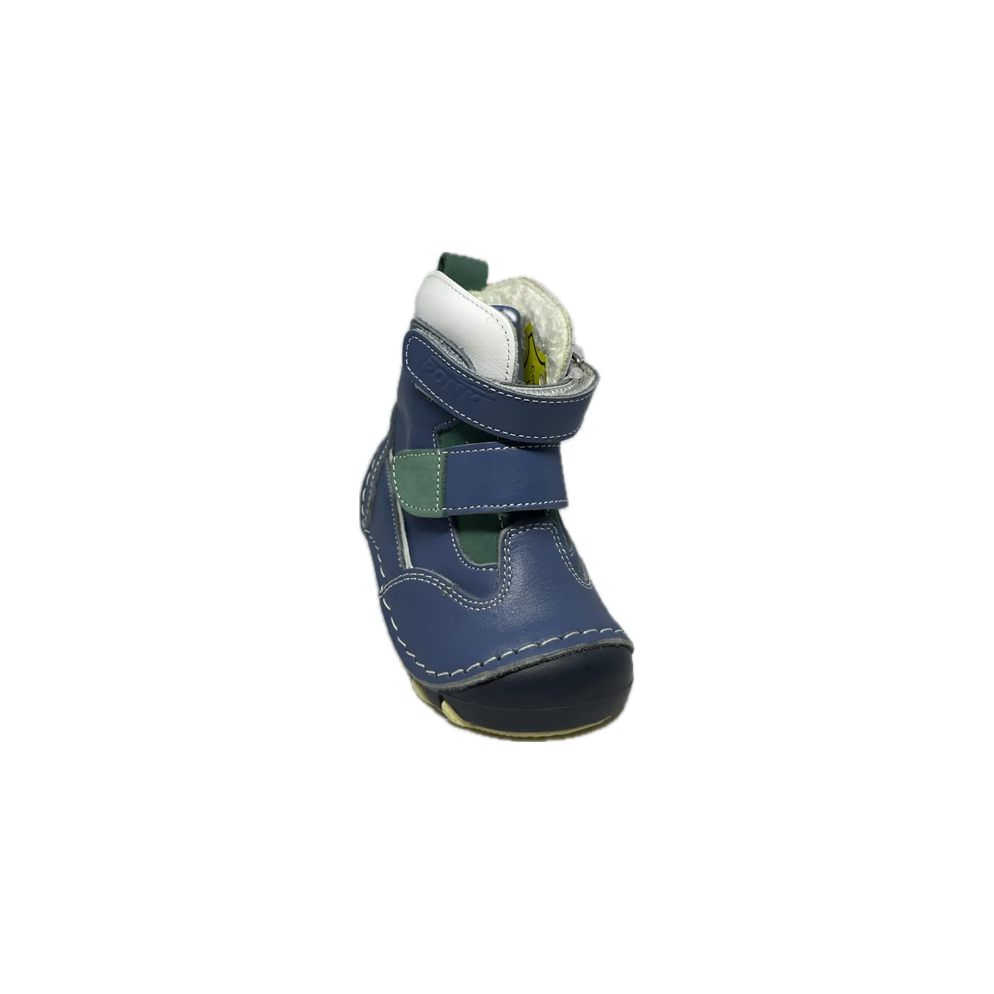 PONKI - Bottines Bébé Garçon Puffy Draeydo Bleu Canard