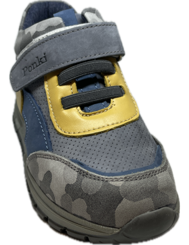 PONKI - Bottines Sneakers Brillar gris pas cher|La Boite de Magie