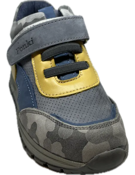 PONKI - Bottines Sneakers Brillar gris pas cher|La Boite de Magie