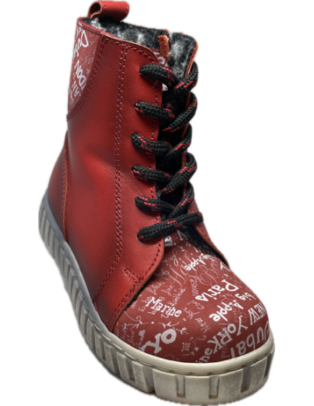 PONKI - Bottines World red pas cher | La Boite De Magie