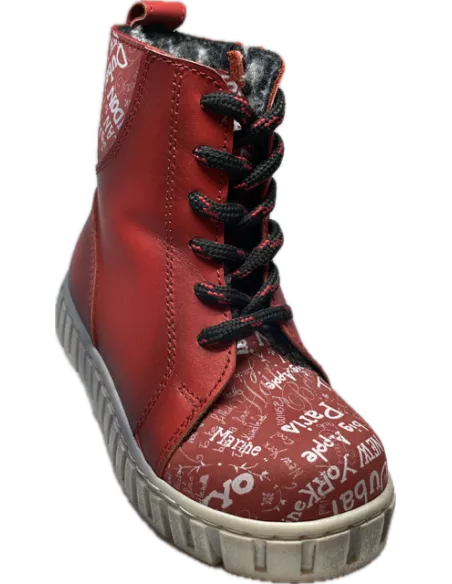 PONKI - Bottines World red pas cher | La Boite De Magie