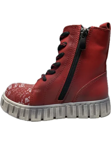 PONKI - Bottines World red pas cher | La Boite De Magie