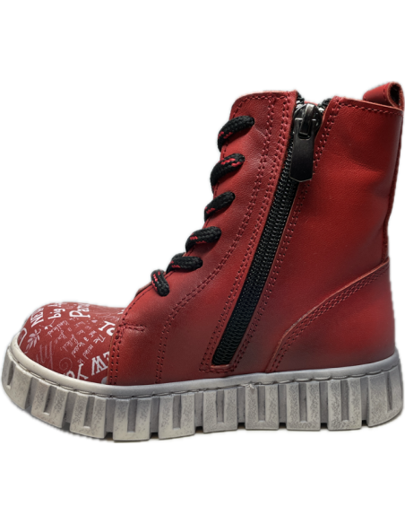 PONKI - Bottines World red pas cher | La Boite De Magie