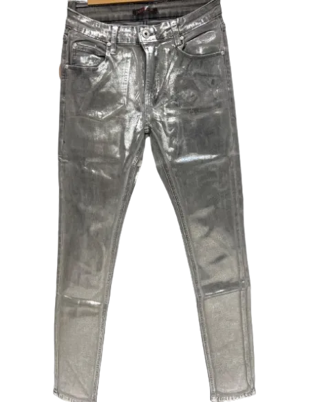 BAHE - Pantalon femme argent