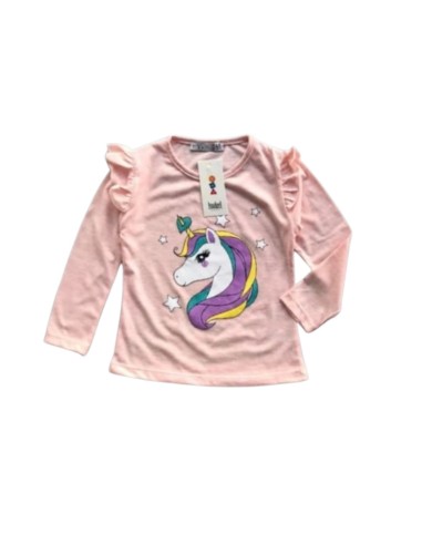 ELENA - Tee-shirt Licorne rose