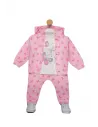 ELENA - Ensemble fille Papillons rose