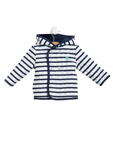 Elle est où la mer - Veste OISILLON révérsible indigo
