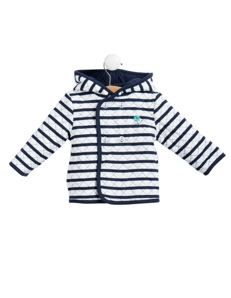 Elle est où la mer - Veste OISILLON révérsible indigo