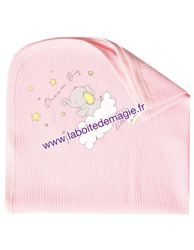 PRESTIGE - Couverture bébé Dream big rose