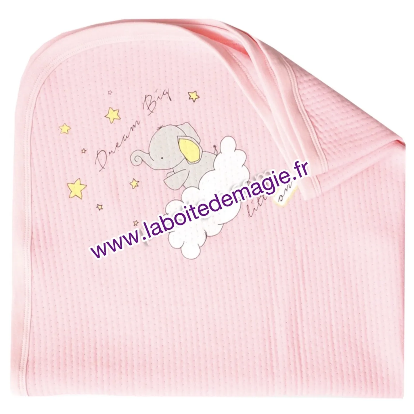 PRESTIGE - Couverture bébé Dream big rose