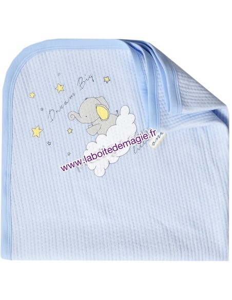 PRESTIGE - Couverture bébé Dream big bleu