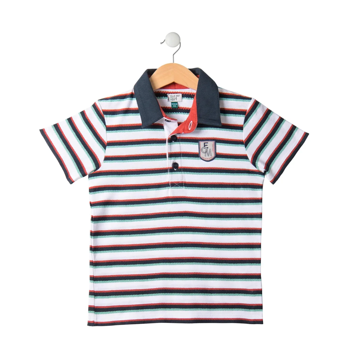 EOM - Polo Cabizkid rayé multicolor