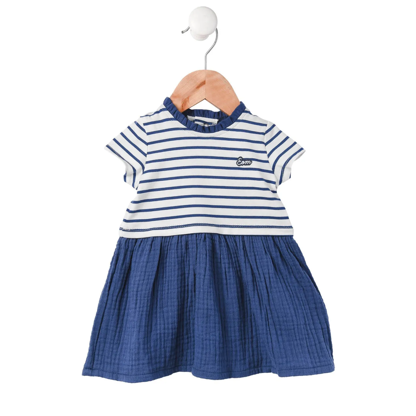 EOM - Robe EMOLY rayé indigo