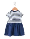 EOM - Robe EMOLY rayé indigo