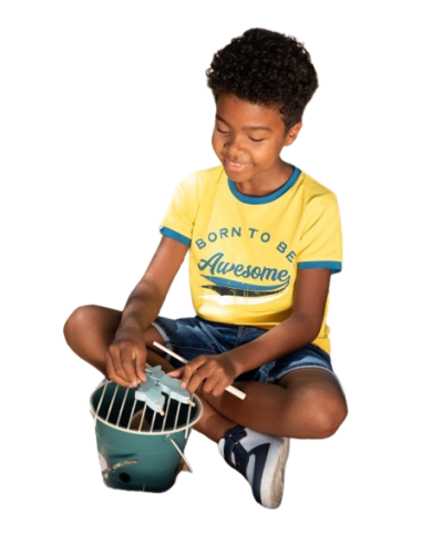 Ativo - Tee-shirt BORN TO BE jaune