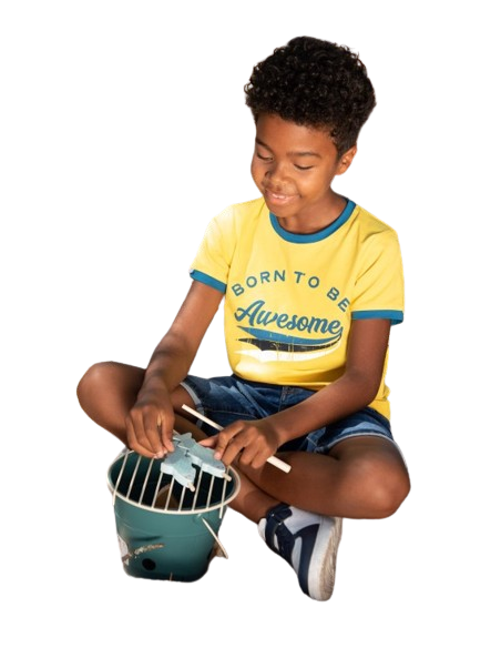 Ativo - Tee-shirt BORN TO BE jaune